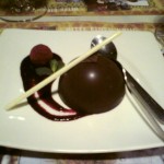 das Dessert ist immer schokoladig im Holy-Moly, weil ja vom Xocolat