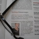 der Blick in den Sonntagskurier fällt auf Erni Mangold