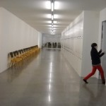 der Schließfächerbereich im 21Haus; keke Flucht
