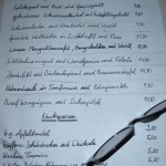 Hauptgerichte und Desserts im Gasthaus Wolf