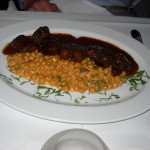 Hühnerleber in Rotweinsauce mit Kichererbsen