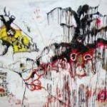 Alexei Kostroma, Debts, Basquiat and Andy Warhol, 2010, oil on paper, 150 x 200 cm © Pecherskiy Gallery, Moscow