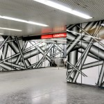 Peter Kogler, Installation, Karlsplatz-Passage, Wien, 2012, Foto © Iris Ranzinger