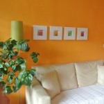 Das Sofa im Wohraum kann man ausziehen.