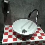 "Where can I wash my hands please ..."