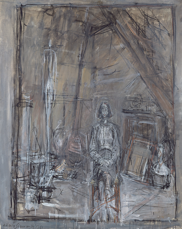  ALBERTO GIACOMETTI | Borgonovo bei Stampa/Schweiz 1901–1966 Chur/Schweiz Annette | 1951 Öl auf Leinwand | 81 x 65 cm Kunsthaus Zürich, Alberto Giacometti-Stiftung, Zürich © Alberto Giacometti Estate/Bildrecht, Wien 2014