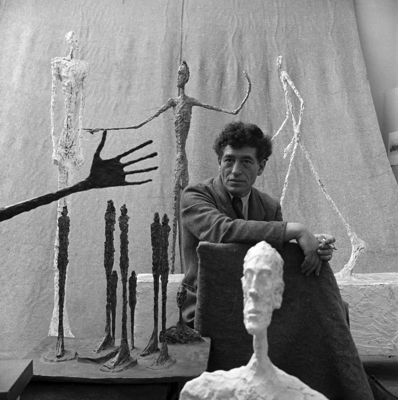 GORDON PARKS | Kansas 1912–2006 New York Ohne Titel [Alberto Giacometti] | Paris, Frankreich, 1951 Silbergelatineabzug The Gordon Parks Foundation | © Foto Courtesy of The Gordon Parks Foundation © Alberto Giacometti Estate/Bildrecht, Wien 2014