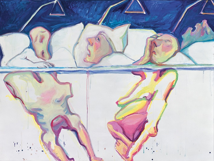Maria Lassnig, Krankenhaus, 2005 Öl auf Leinwand 150 x 200 cm Privatsammlung, Courtesy Hauser & Wirth