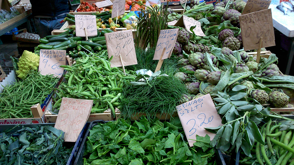 Gemüse auf dem Markt in Venedig