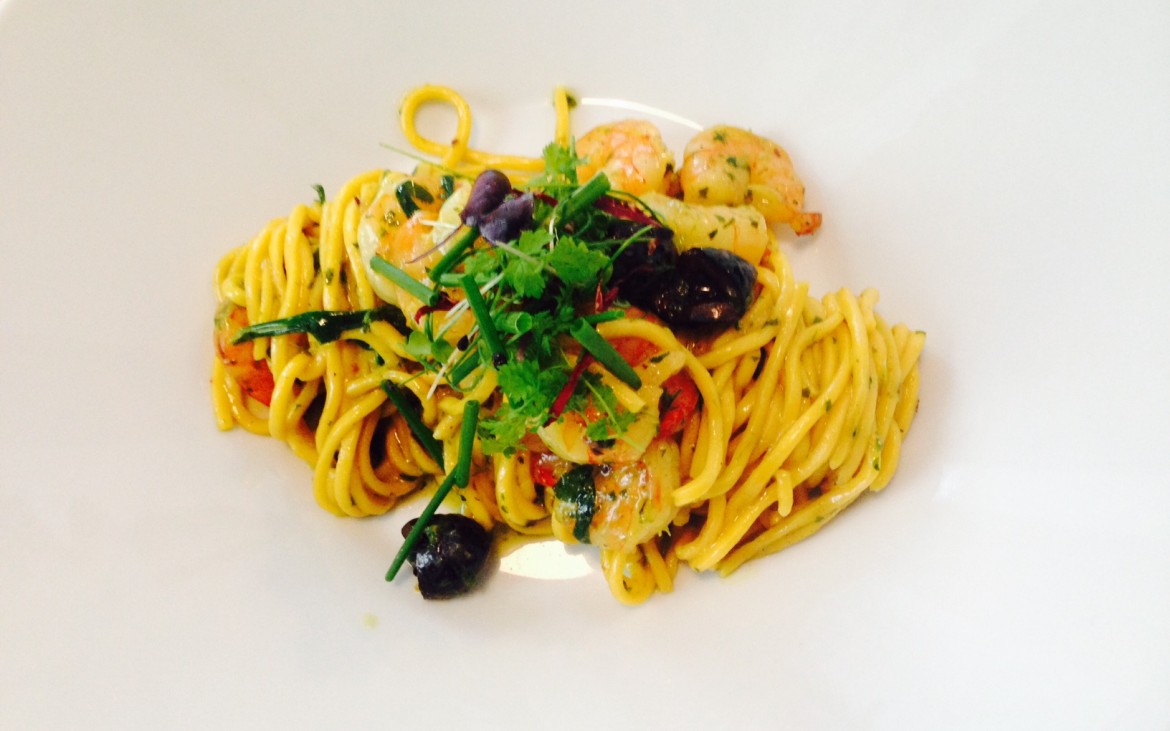 Goldfisch: Linguine mt Scampi, Foto (c) Andrea Pickl - kekinwien.at