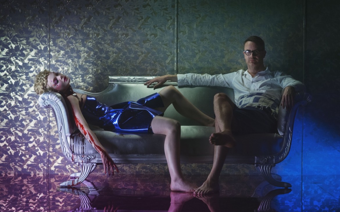 The Neon Demon Behind-the-Scenes: Elle Fanning und Nicolas Winding Refn © Thimfilm