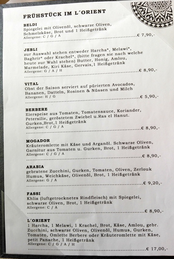 Die Frühstückskarte im L'Orient - kekinwien.at Die Frühstückskarte im L'Orient - kekinwien.at
