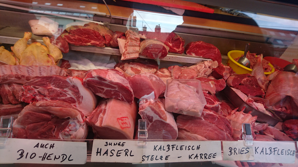 Fleisch auf dem Markt im Winter, Bild (c) Mischa Reska - kekinwien.at