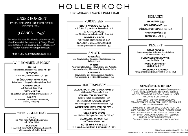 Speisekarte Hollerkoch, Bild (c) Hollerkoch