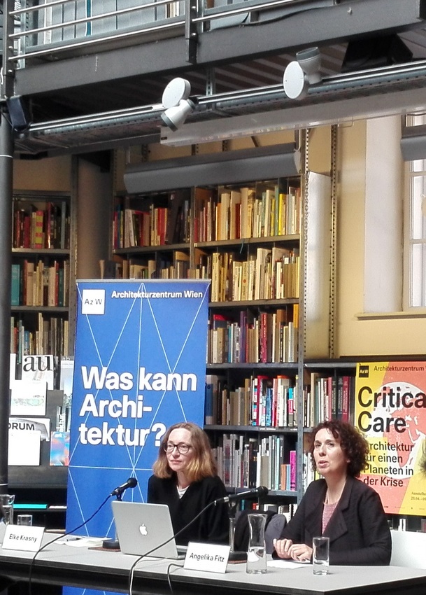 Die Kuratorinnen von Critical Care bei der Pressekonferenz im AzW, Bild (c) Claudia Busser -kekinwien.at Die Kuratorinnen von Critical Care bei der Pressekonferenz im AzW, Bild (c) Claudia Busser -kekinwien.at